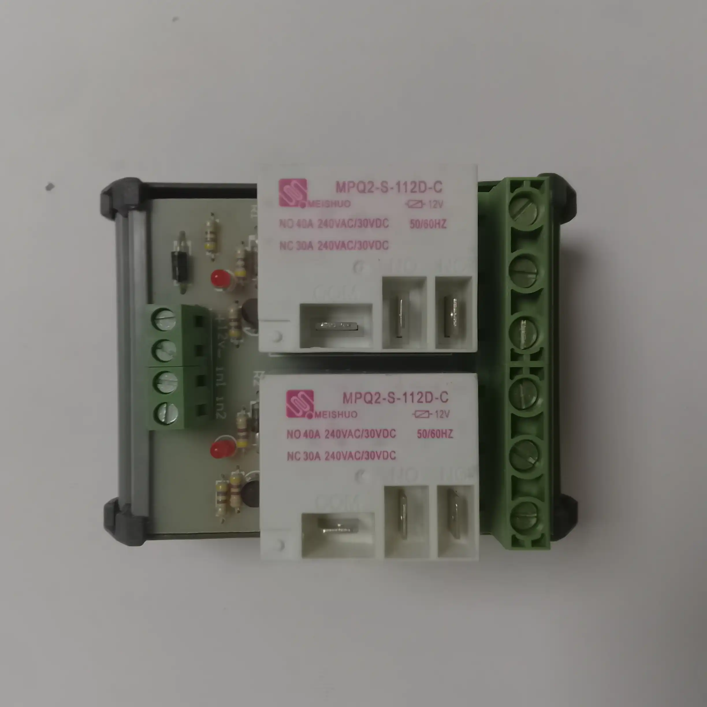 ماژول رله دو کاناله 12VDC با سوئیچینگ سنگین