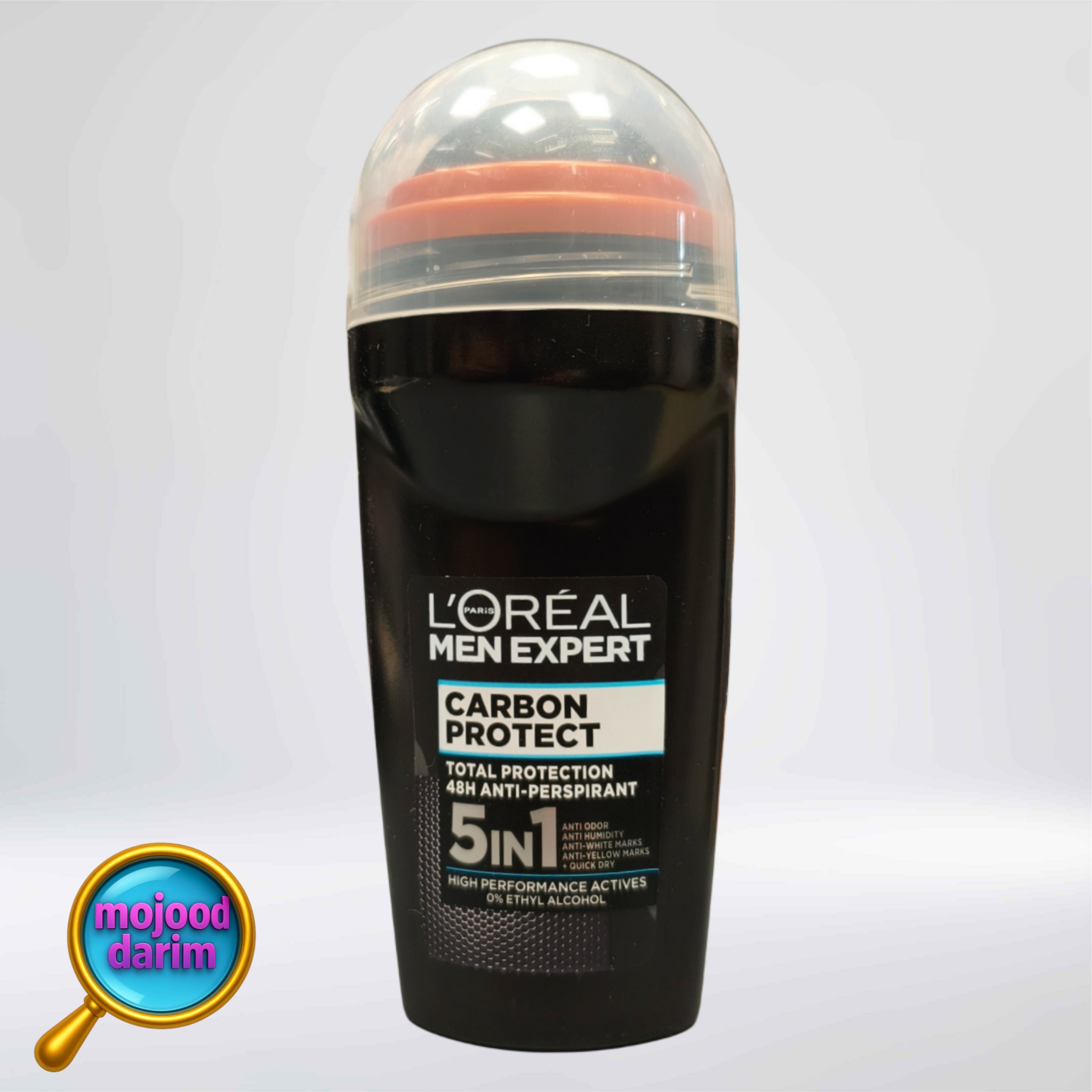 مام رول ضد تعریق محافظ کامل کربونی 48 ساعته بدون رد | CARBON PROTECT 5 IN 1 TOTAL PROTECTION