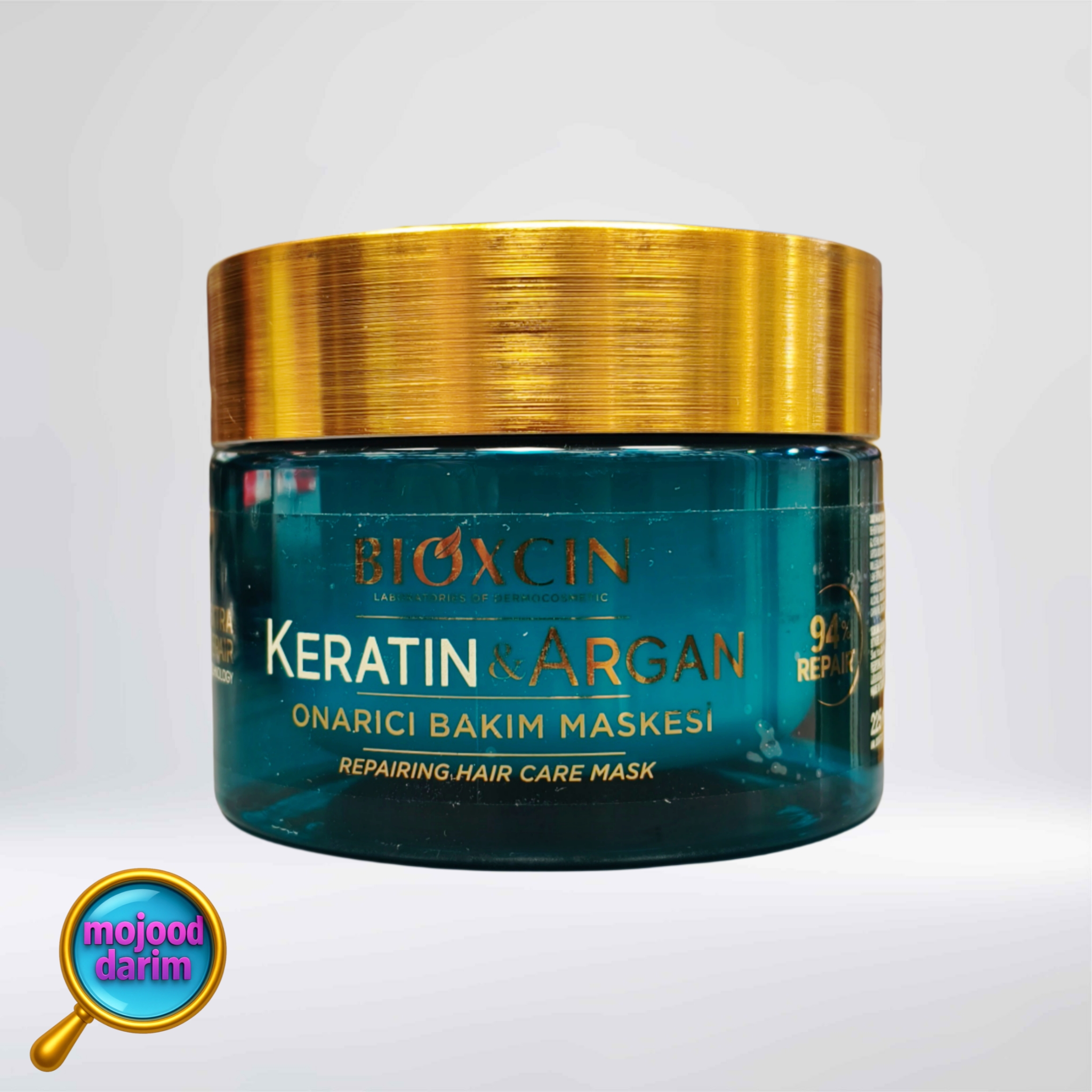 ماسک مو ترمیم کننده طراوت بخش موی سر حاوی کراتین و آرگان بیوکسین کاسه ای حجم ۲۲۵میل