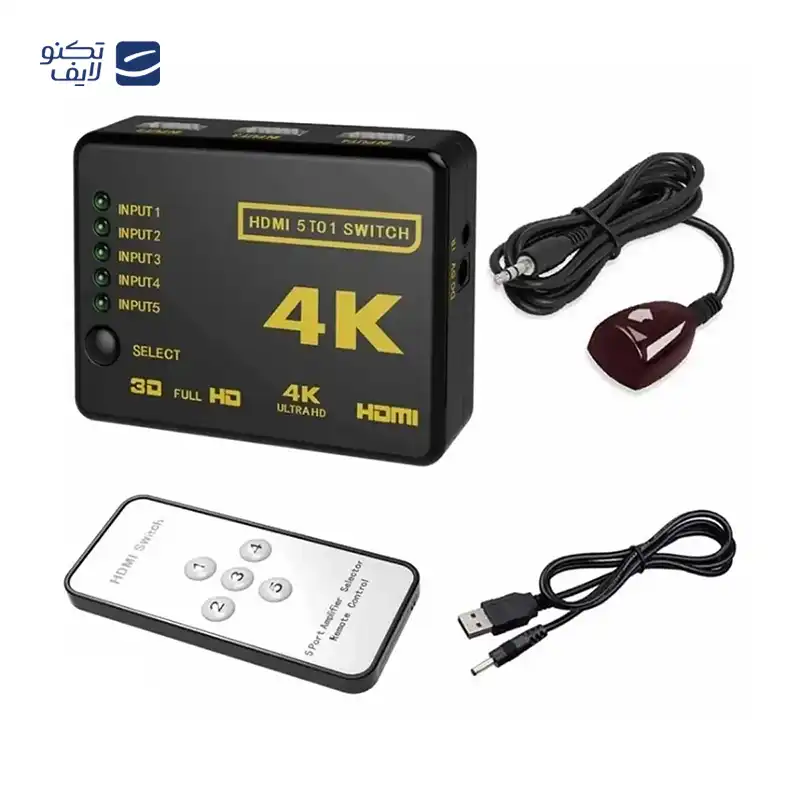 سوییچ HDMI مدل MG.4K 5in1 — تصویر ۲