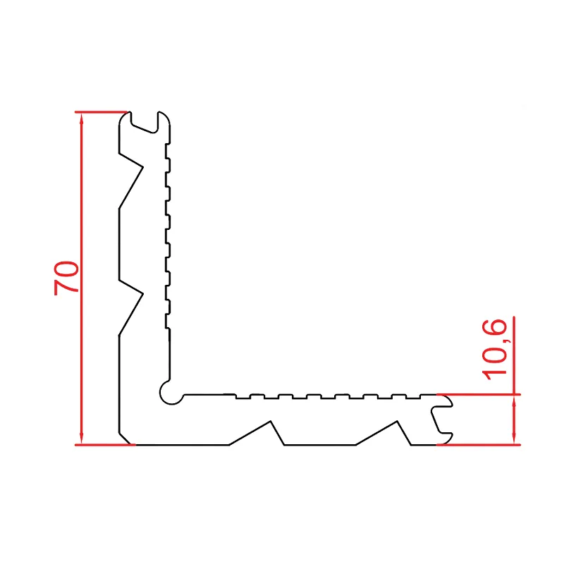فیکسر آلومینیوم لنگه کشویی TS77 (پروانه ای – قورباغه ای) — تصویر ۶
