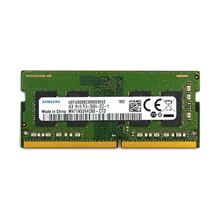 رم استوک لپ تاپی سامسونگ 4 گیگابایت DDR4 مدل باس 2666MHZ/21300 چین CN M471A5244CB0-CTD تایمینگ CL19