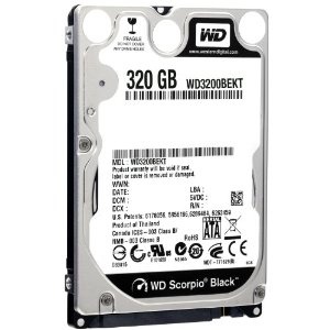 هارد استوک داخلی لپ تاپ وسترن دیجیتال مشکی WD3200BEKT