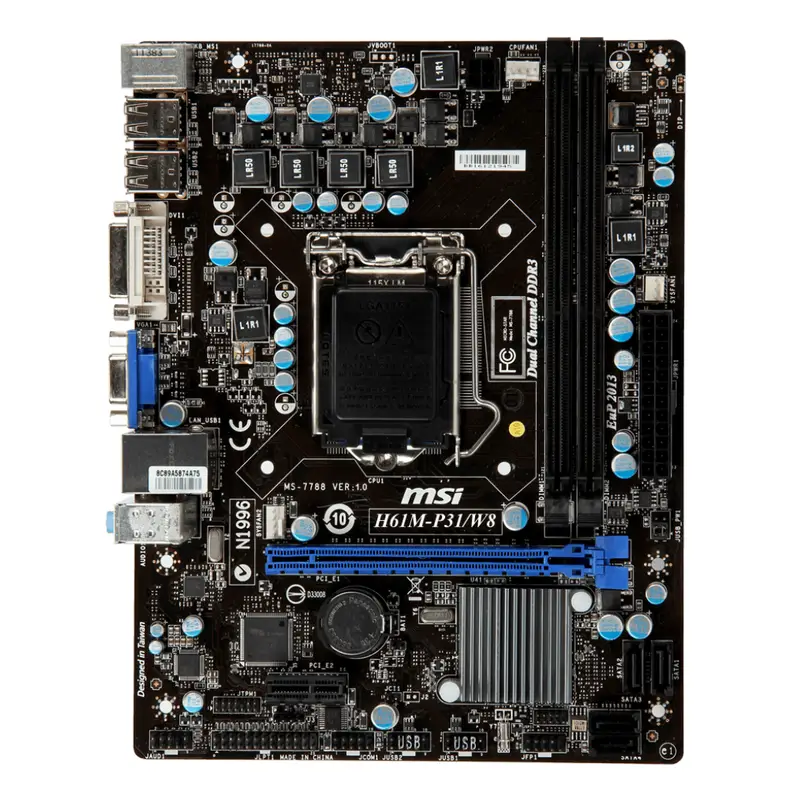 مادربرد استوک MSI H61M-P31/W8
