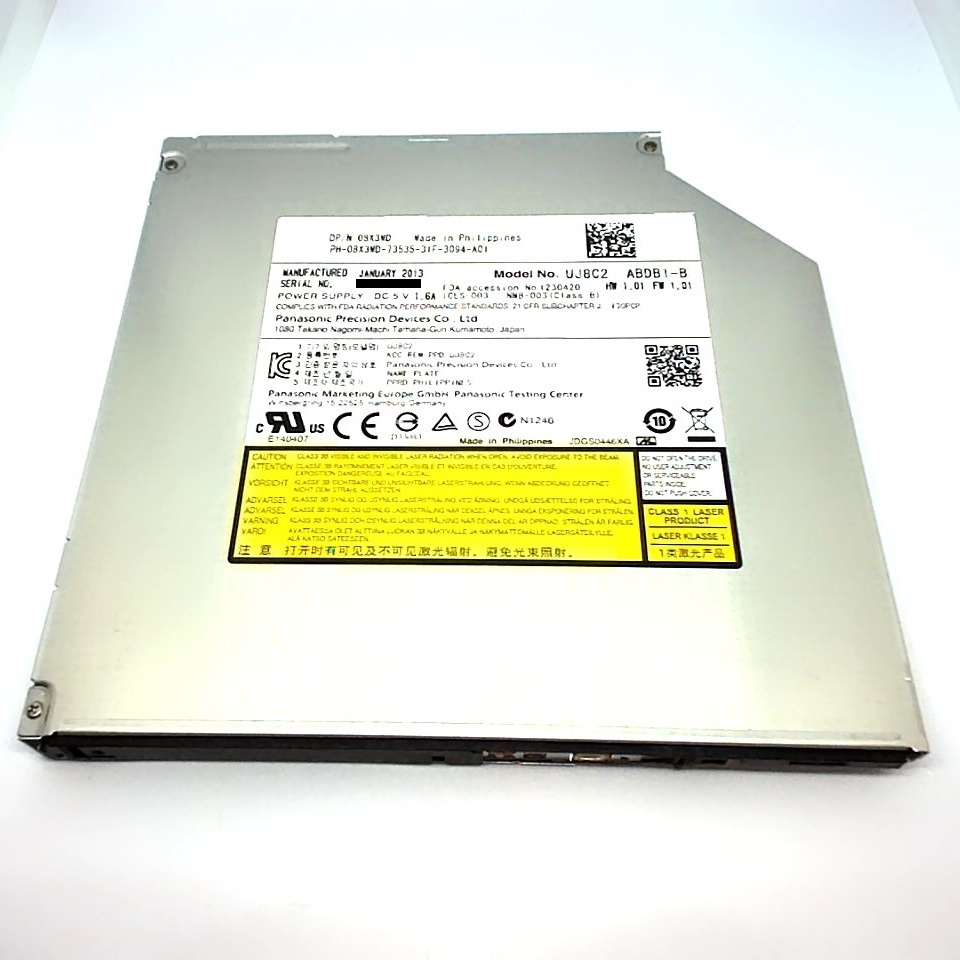 DVD Writer پورت SATA لپ تاپی اسلیم پاناسونیک UJ8C2 — تصویر ۴