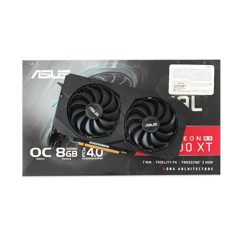 کارت گرافیک استوک ایسوس DUAL-RX5500XT-O8G-EVO با 8 گیگابایت حافظه