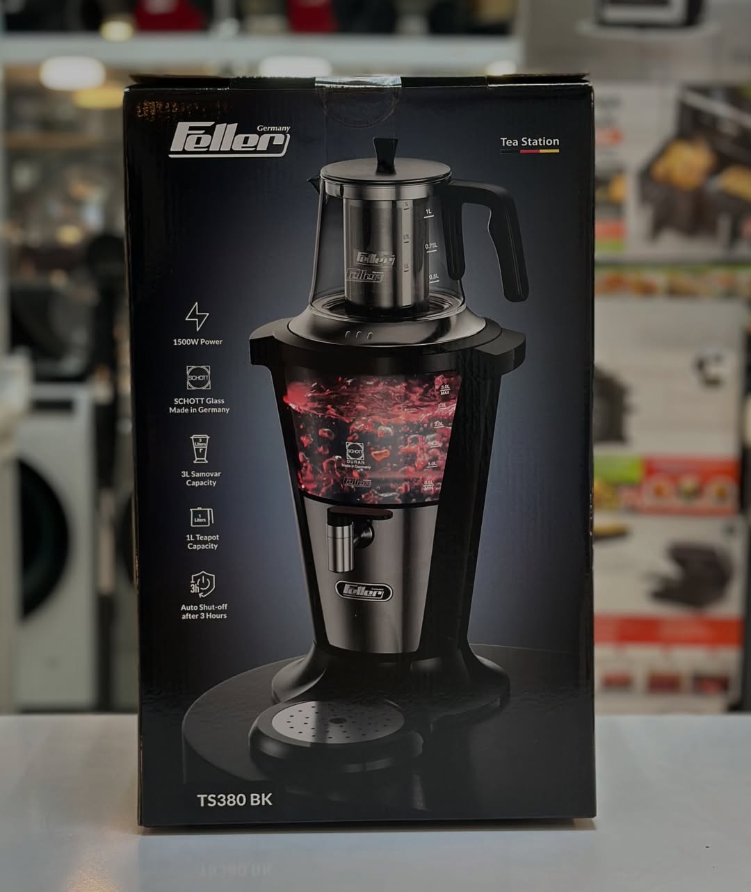 سماور برقی فلر مدل TS-380 رنگ بندی (سفید/مشکی) — تصویر ۷