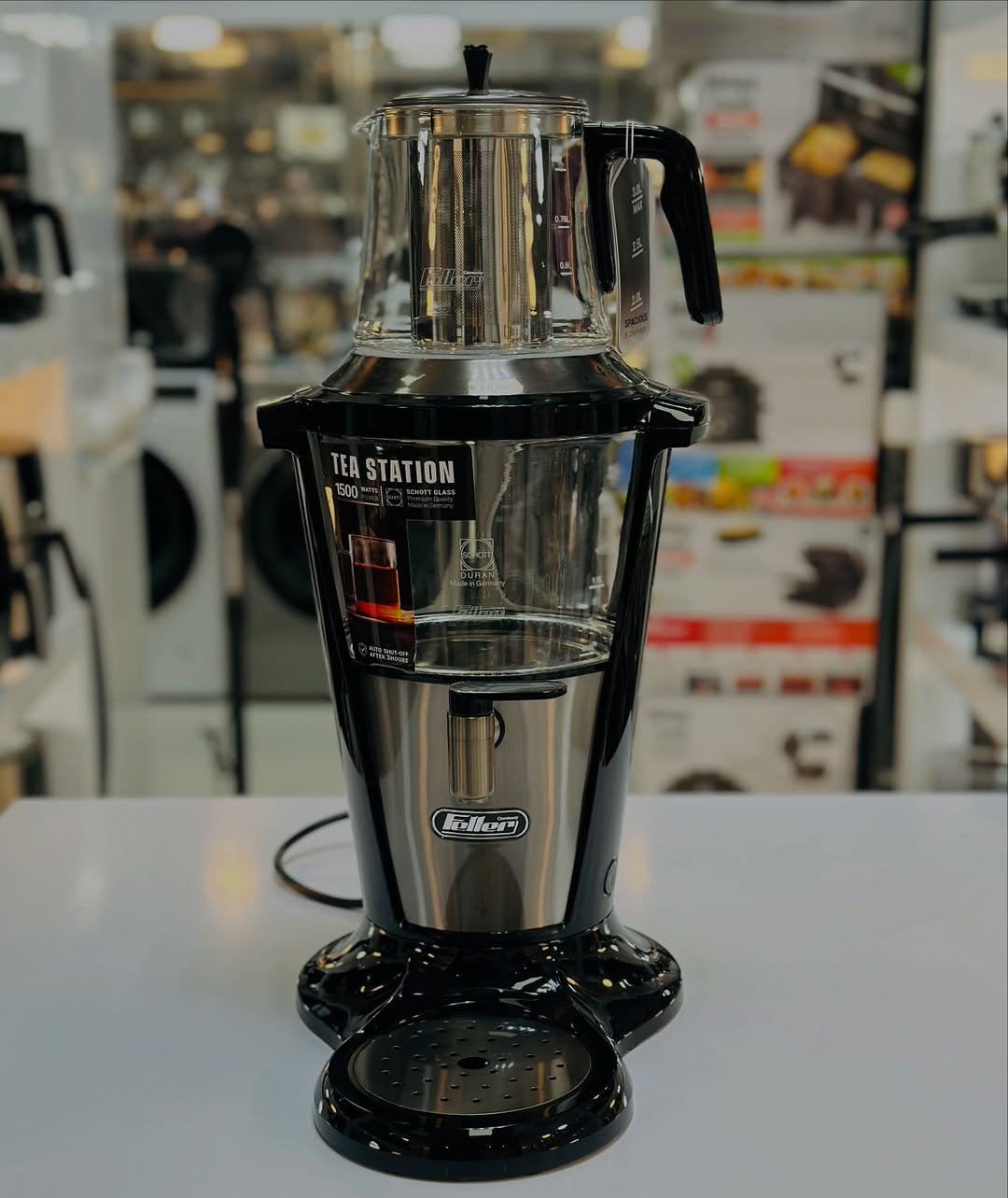 سماور برقی فلر مدل TS-380 رنگ بندی (سفید/مشکی) — تصویر ۲