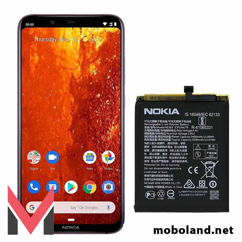 باتری اصلی گوشی نوکیا Nokia 8.1 HE363