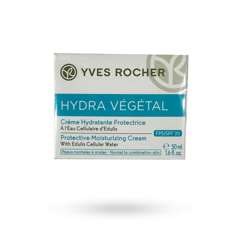 کرم مرطوب کننده ایوروشه مدل HYDRA VEGETAL با SPF20 مناسب پوست معمولی تا مختلط