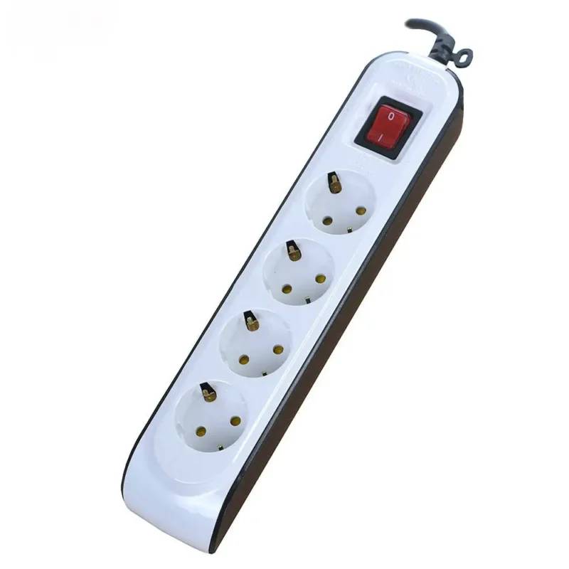 محافظ4خانه ارت دار با کلید و کابل 1/8 متری کد 8757 — تصویر ۲