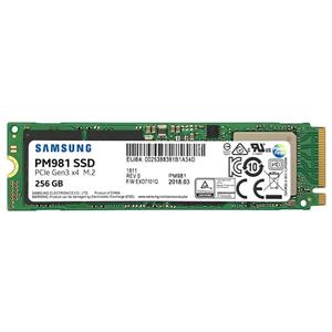 حافظه داخلی سامسونگ 256گیگ مدل pm981 ssd m.2 کارکرده