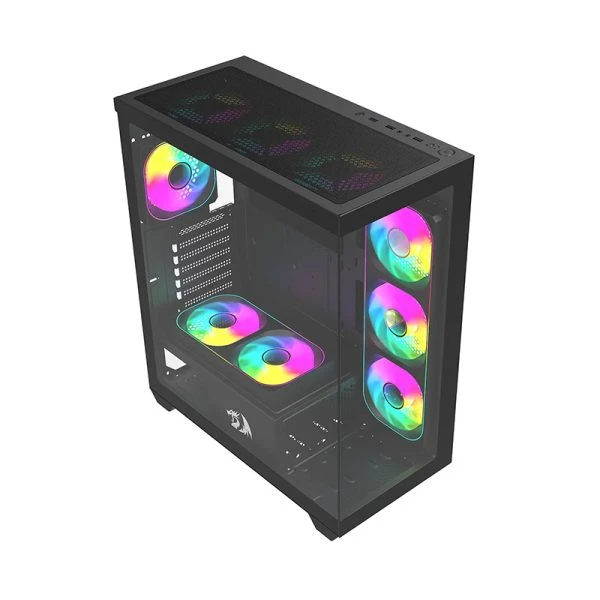 قاب کیس ردراگون مدل ca-609b-3f مشکی پلمپ — تصویر ۵