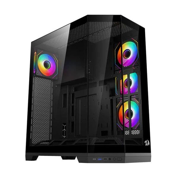 قاب کیس ردراگون مدل ca-608b-4f مشکی پلمپ — تصویر ۲