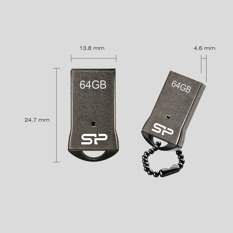 فلش سیلیکون پاور مدل touch t01 64gb usb2 پلمپ — تصویر ۳