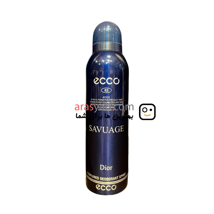 اسپری ساواج دیور اکو ecco با رایحه سلطنتی و مردانه تلخ حجم ۲۰۰ میل