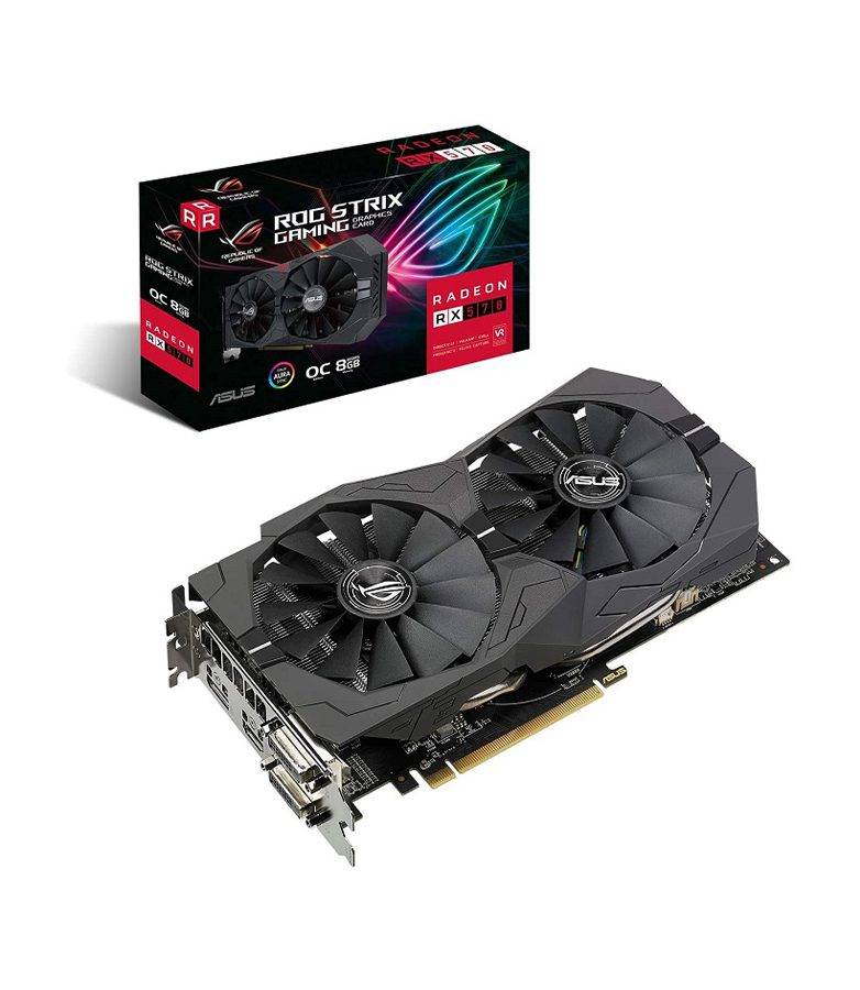 کارت گرافیک ایسوس مدل ROG STRIX RX570 O8G GAMING حافظه 8 گیگابایت