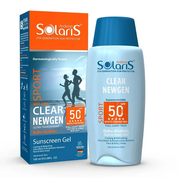 ژل ضد آفتاب پوست جوشدار +50 SPF کلیر نیوژن آردن سولاریس 100 میلی لیتر Ardene Solaris — تصویر ۲
