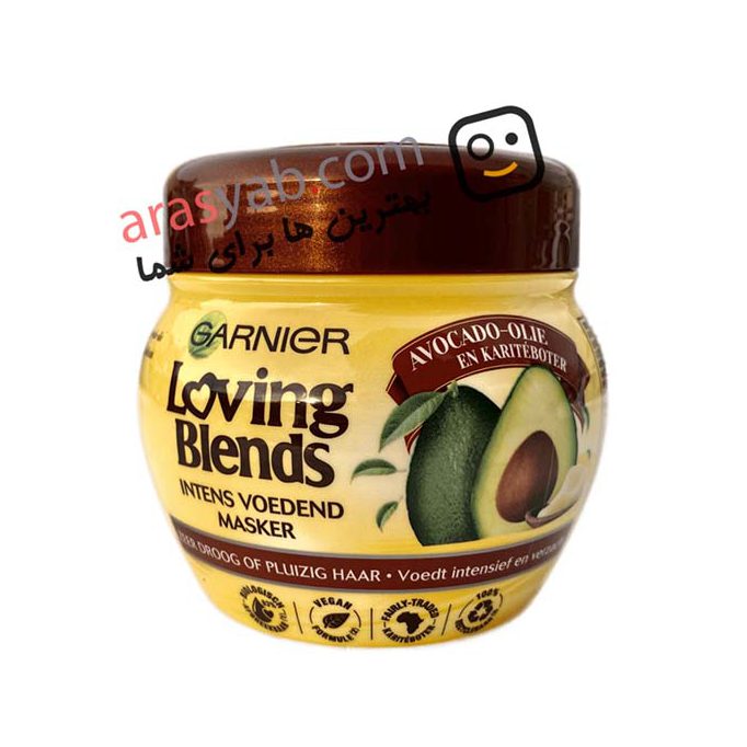 ماسک مو آووکادو گارنیر garnier مدل loving blends حجم ۳۰۰ میل