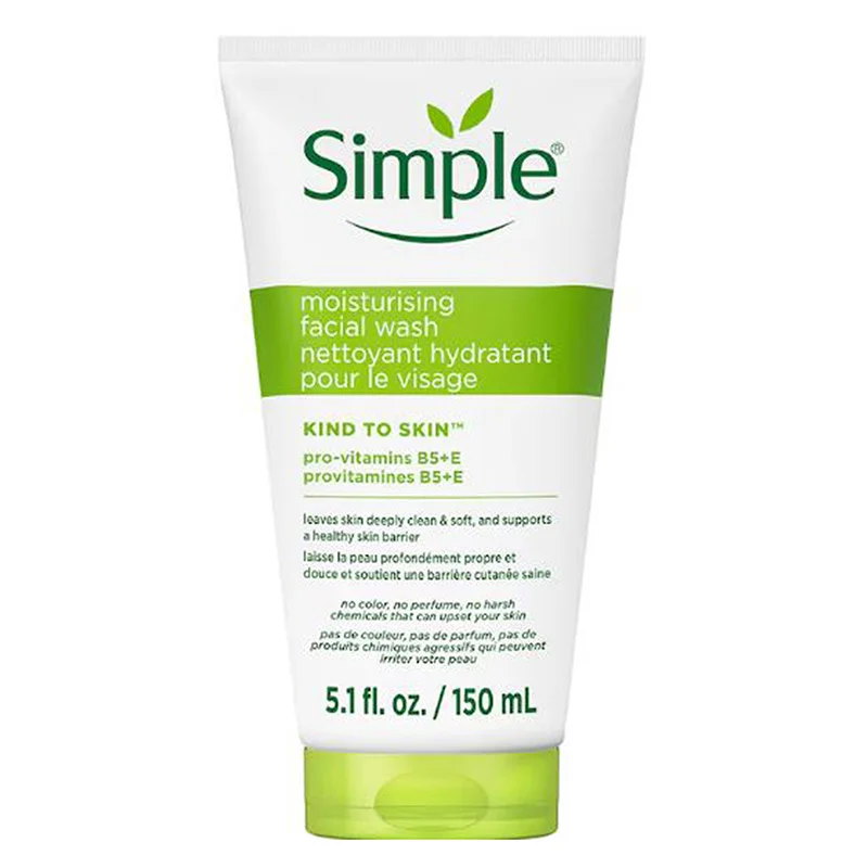 ژل شستشو صورت سیمپل پوست خشک مدل Moisturizing