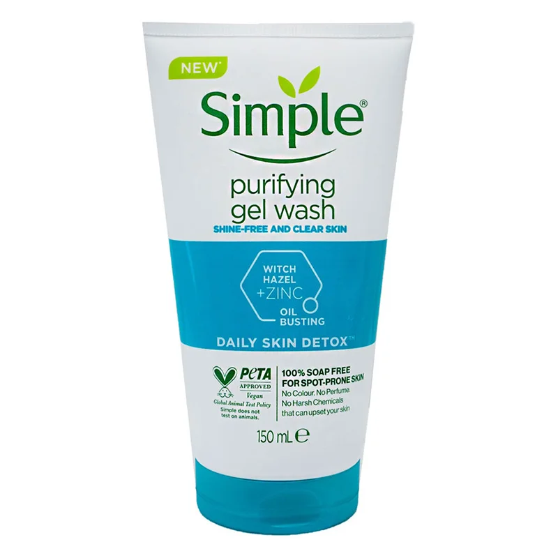 ژل شستشو سیمپل پوست چرب و مختلط مدل Purifying