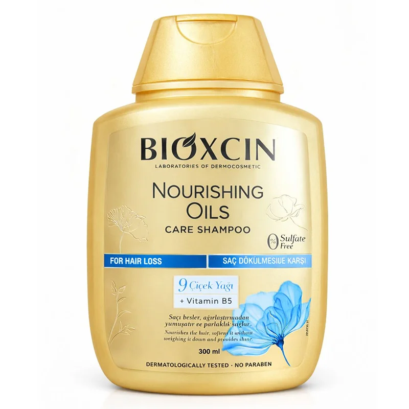 شامپو تقویت کننده و ترمیم کننده مو بیوکسین مدل Nourishing Oils Care