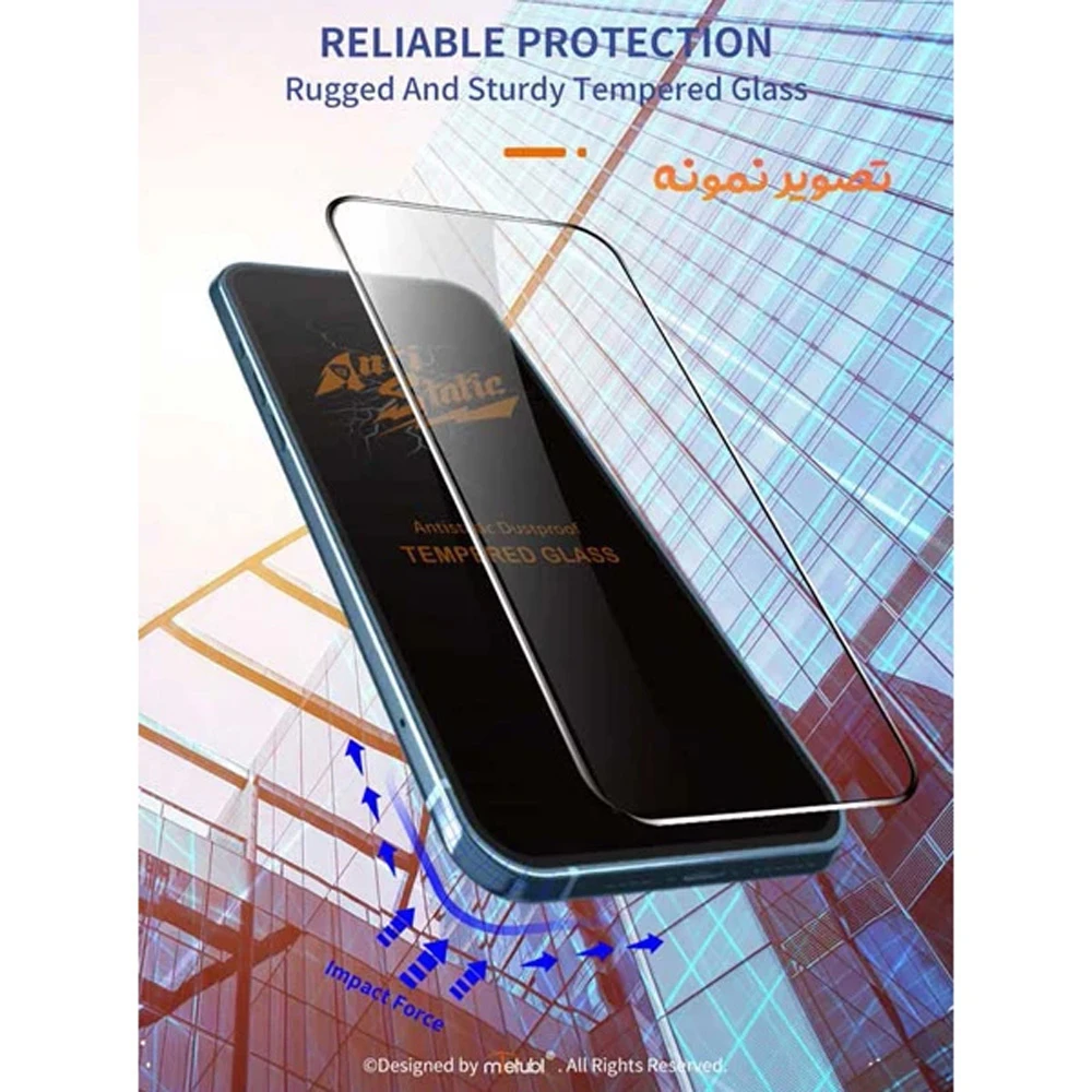گلس شیشه‌ای Poco C85 مارک Mietubl مدل Anti-Static — تصویر ۴