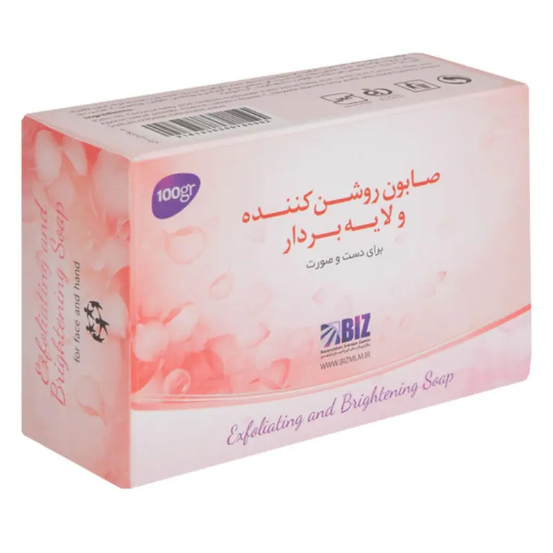 صابون روشن کننده و لایه بردار بیز
