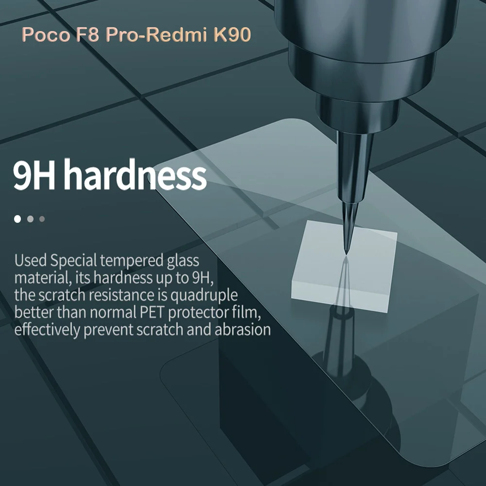 گلس شیشه‌ای Redmi K90 مارک نیلکین مدل H+Pro — تصویر ۳