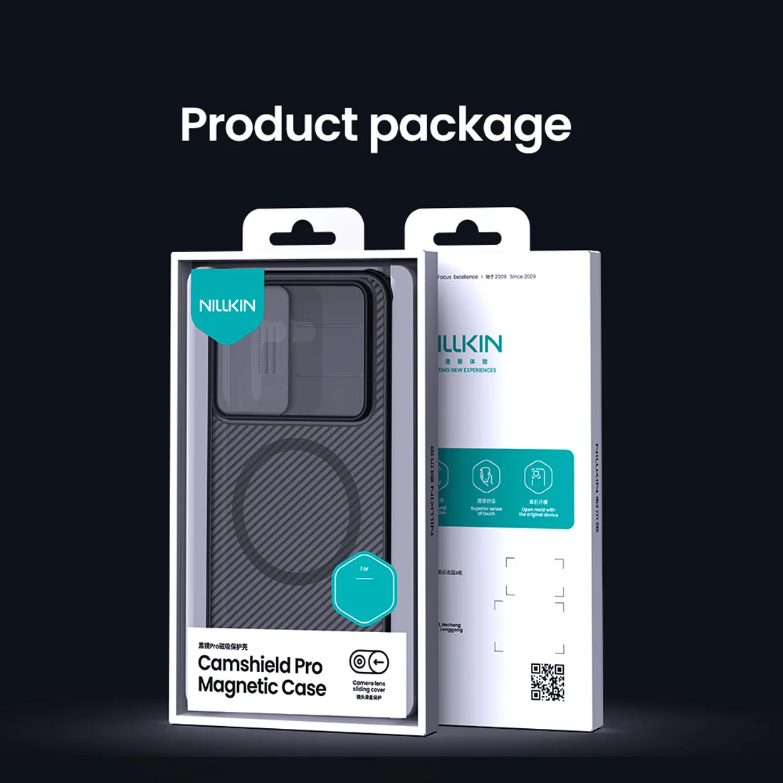 گارد ضد ضربه دودی مگنتی Galaxy A37 مارک نیلکین مدل Camshield Pro Magnetic Clear — تصویر ۳