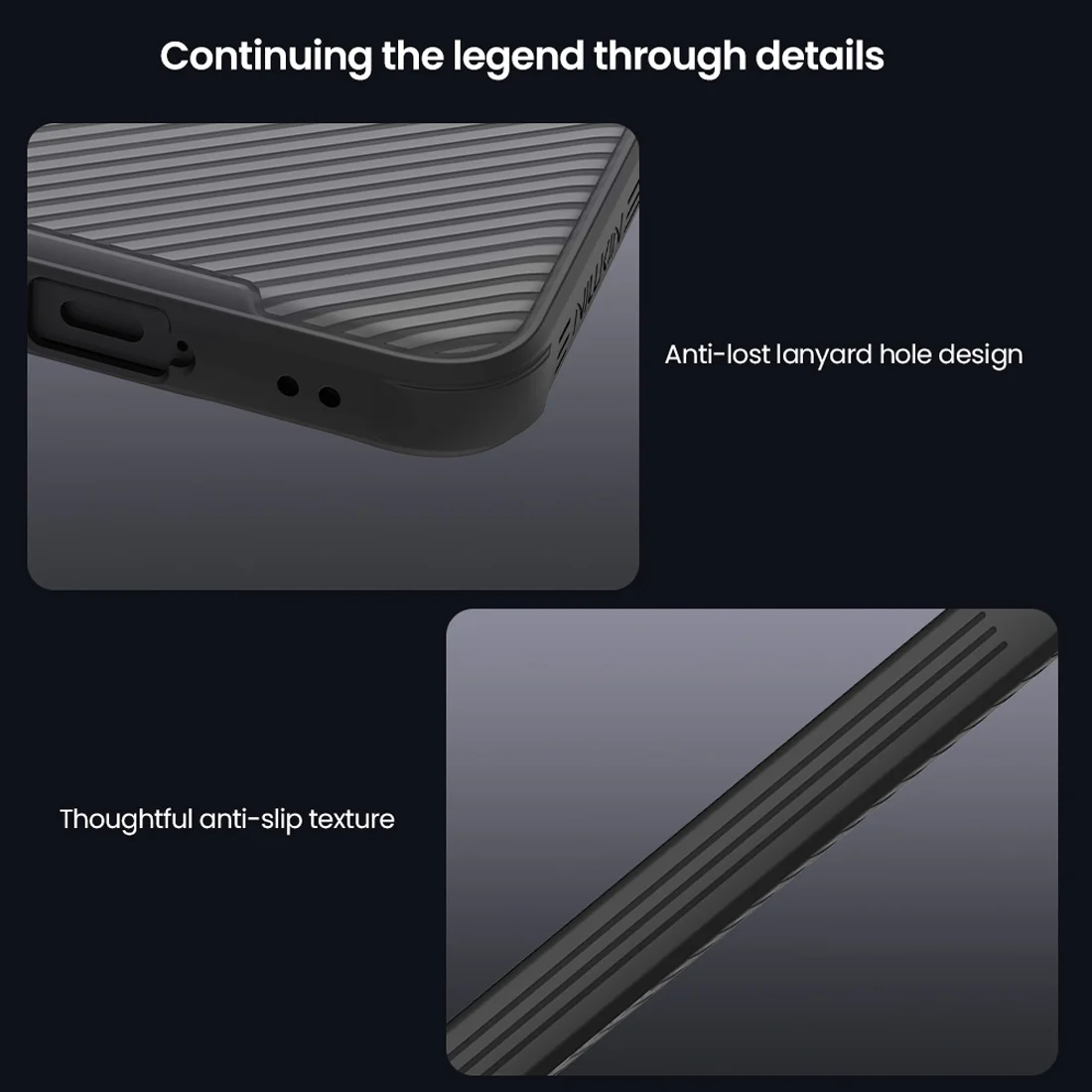 گارد ضدضربه دودی مگنتی Galaxy A57 مارک نیلکین مدل Camshield Pro Magnetic Clear — تصویر ۶