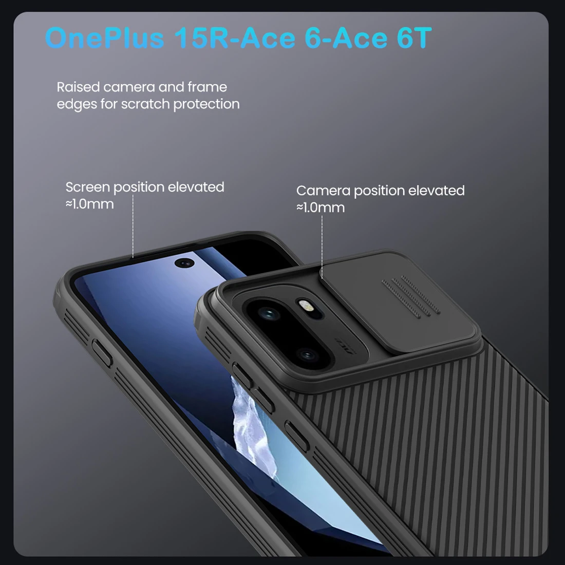 گارد ضدضربه OnePlus Ace 6T مارک نیلکین مدل Camshield Pro — تصویر ۸