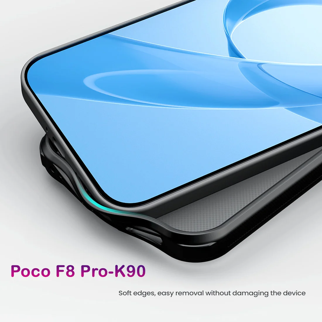 قاب ضدضربه دودی Poco F8 Pro مارک نیلکین مدل Super Frosted Shield Pro Clear — تصویر ۷