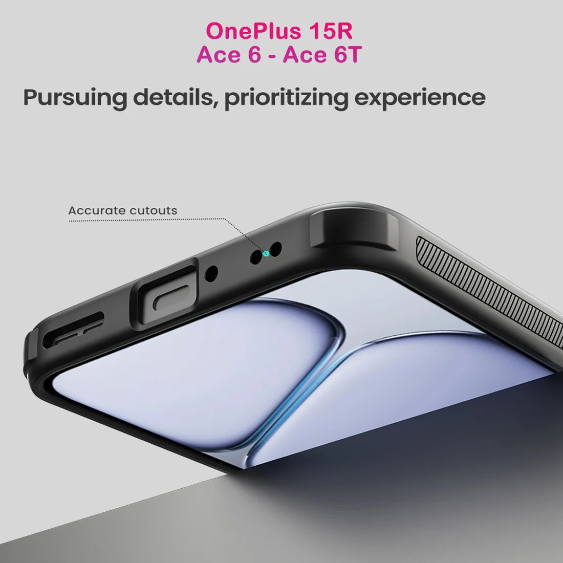 قاب ضدضربه دودی مگنتی OnePlus Ace 6T مارک نیلکین مدل Super Frosted Shield Pro Clear Magnetic — تصویر ۵