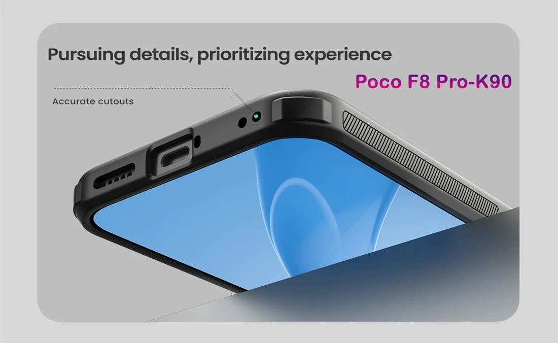قاب ضدضربه دودی مگنتی Poco F8 Pro مارک نیلکین مدل Super Frosted Shield Pro Clear Magnetic — تصویر ۷