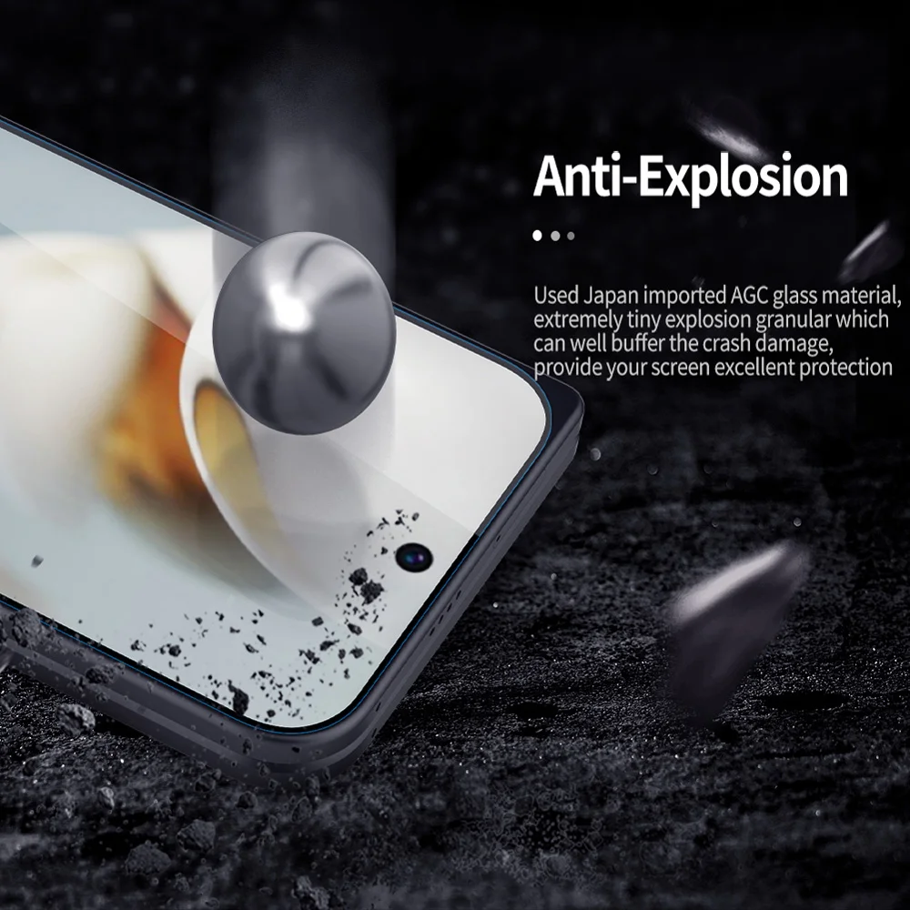گلس شیشه‌ای Pixel 10 Pro Fold مارک نیلکین مدل H+Pro برای صفحه نمایش بیرونی — تصویر ۴