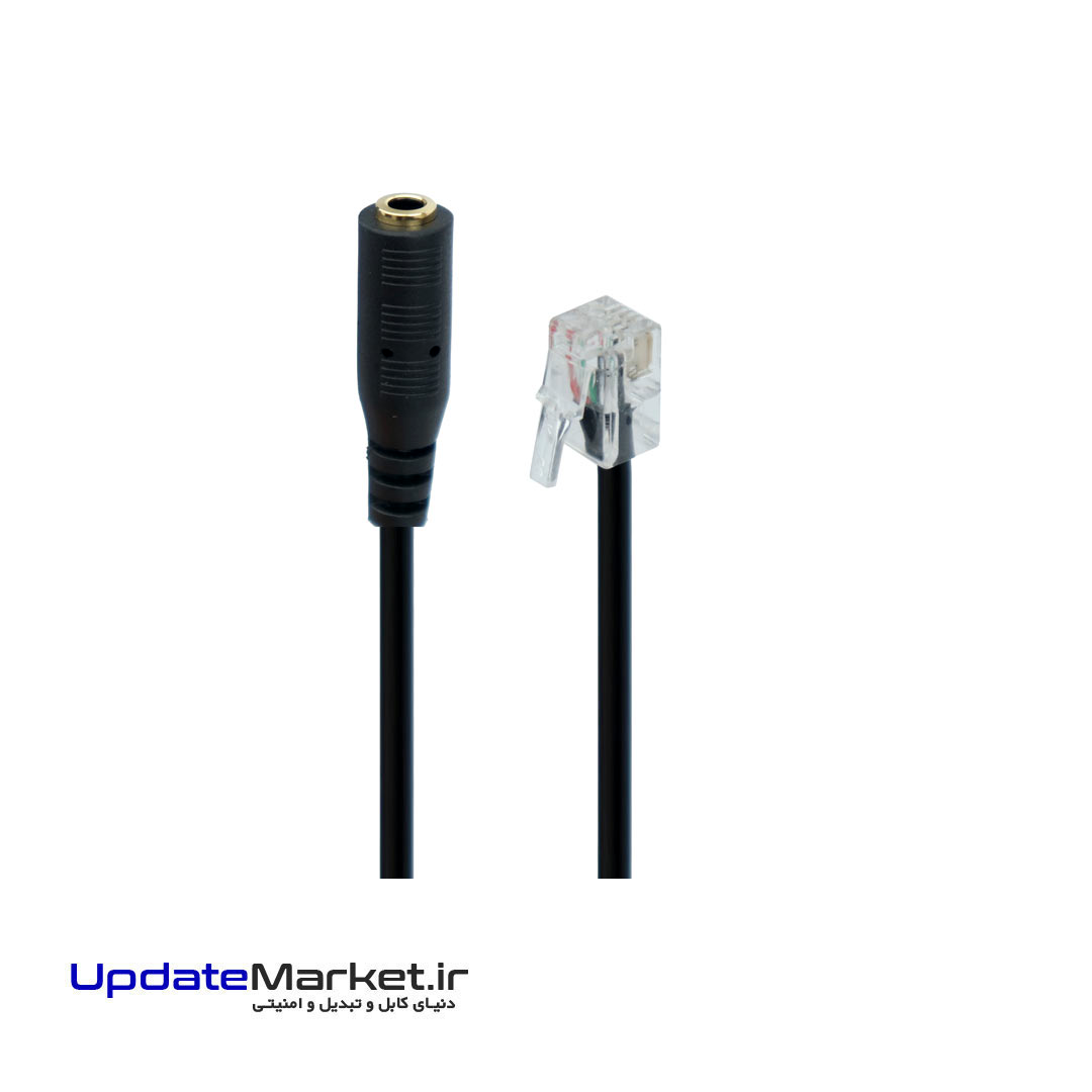 تبدیل سوکت تلفن به مادگی ۳٫۵ میلی متری TSCO TCRA 1401 30Cm شرینک