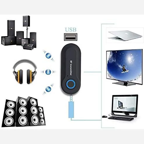 فرستنده بلوتوث بی سیم USBبرای هدفون تلویزیون کامپیوتر — تصویر ۴