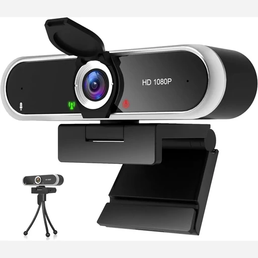وبکم فولhd با3پایه ومیکروفون دوگانه تصحیح خودکار لنز اورجینال امازون المان — تصویر ۲