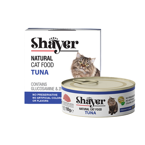کنسرو غذای گربه شایر مدل Tuna وزن 250 گرم | فروشگاه PETKALA24 - ارائه دهنده خدمات و غذای حیوانات خانگی