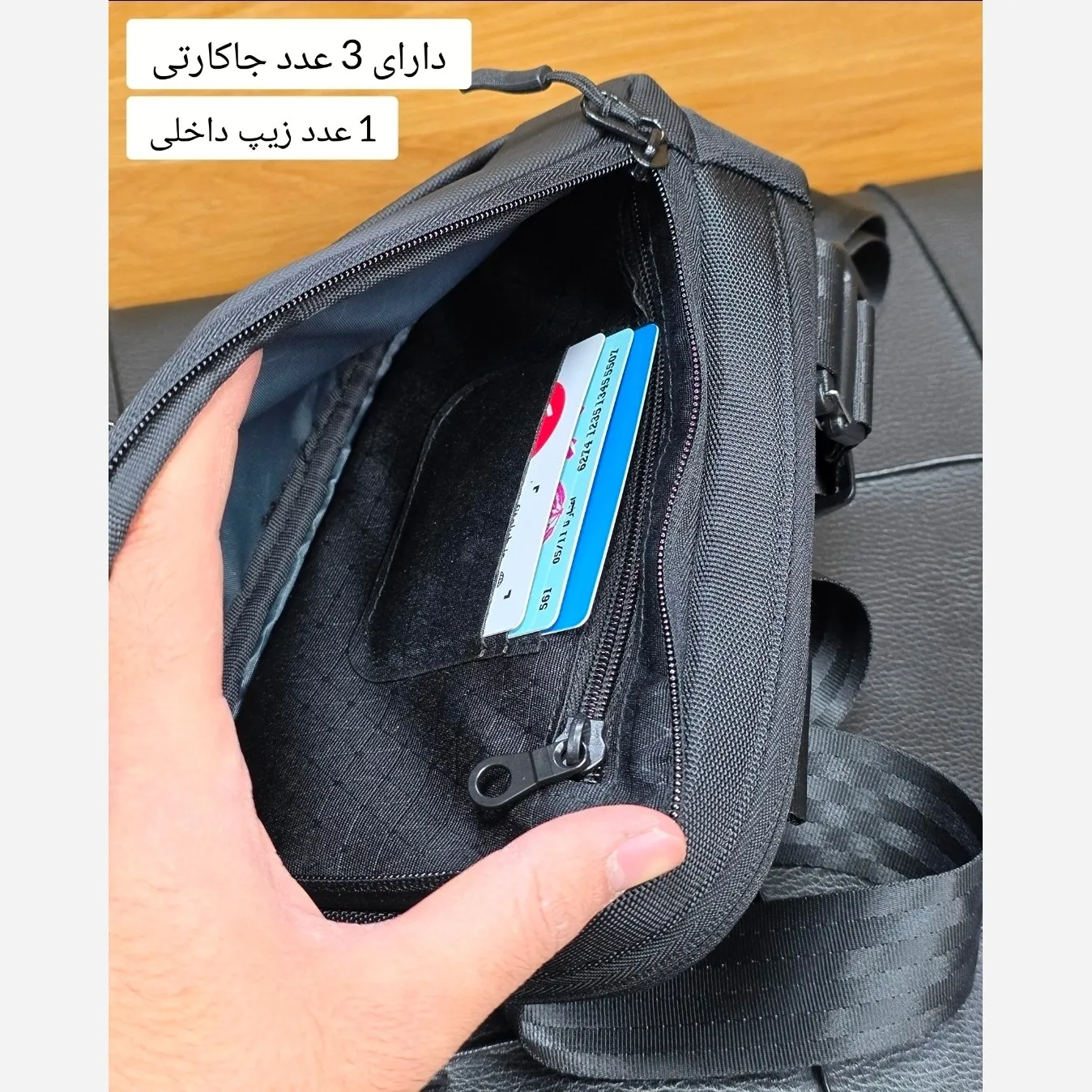 کیف دوشی دستی و بادی بگ اسپرت پارچه اسکین خارجی — تصویر ۸