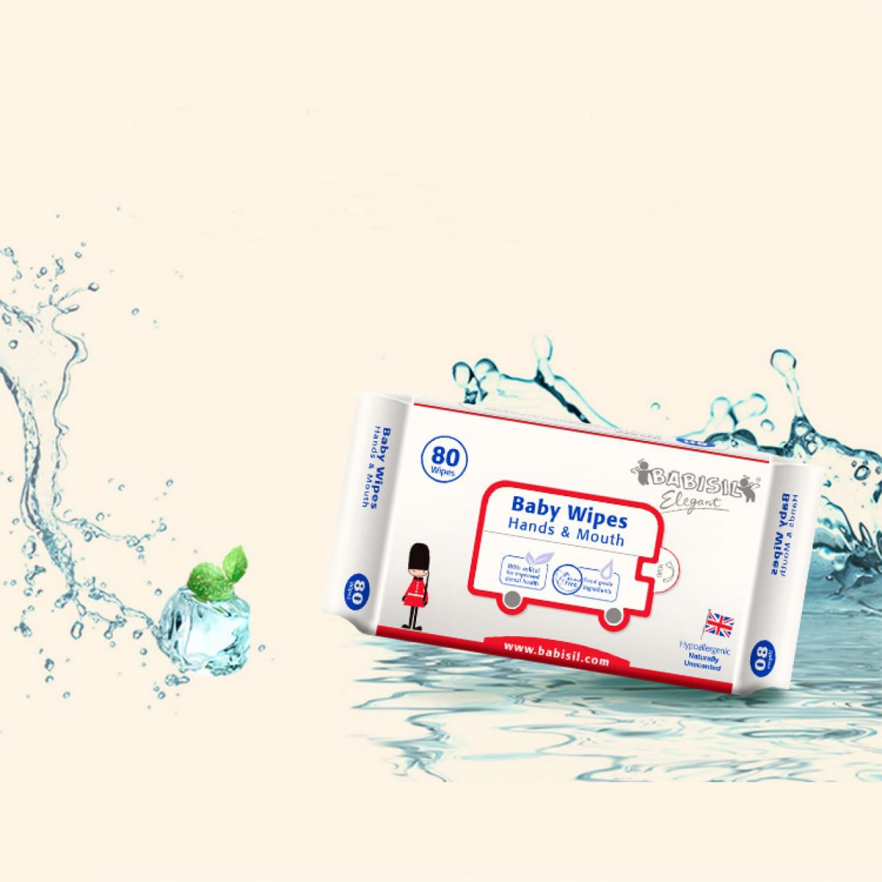 دستمال مرطوب 80 عددی بیبی سیل Babisil Baby Wipes Hand & Mouth — تصویر ۶
