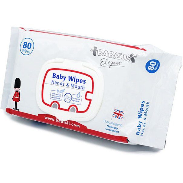 دستمال مرطوب 80 عددی بیبی سیل Babisil Baby Wipes Hand & Mouth — تصویر ۲