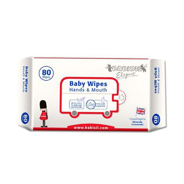 دستمال مرطوب 80 عددی بیبی سیل Babisil Baby Wipes Hand & Mouth — تصویر ۷