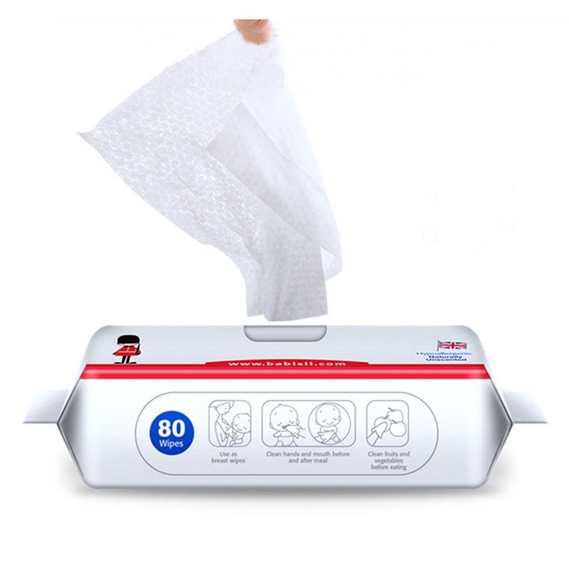 دستمال مرطوب 80 عددی بیبی سیل Babisil Baby Wipes Hand & Mouth — تصویر ۵