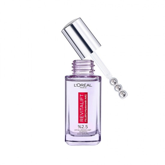 سرم دور چشم پر کننده خطوط لورال رویتالیفت فیلر حاوی هیالارونیک اسید20میلLOREAL REVITALIFT FILLER