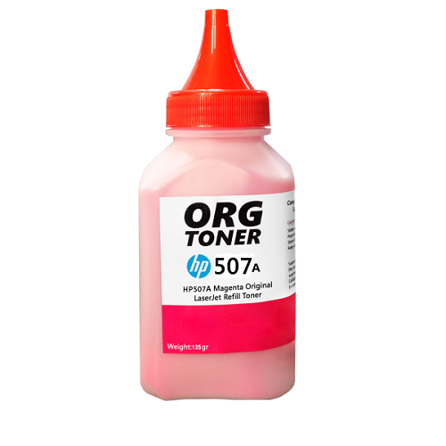 تونر شارژ 135g کارتریج اچ پی 507A قرمز Toner HP 507A Magenta 135gr