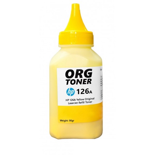 تونر شارژ 90g کارتریج اچ پی 126A زرد Toner HP 126A Cartridge yellow