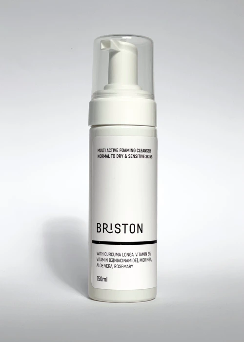 فوم مولتی اکتیو شستشوی صورت پوست خشک و حساس 150میلBRISTON MULTI ACTIVE EOAMING CLEANSER