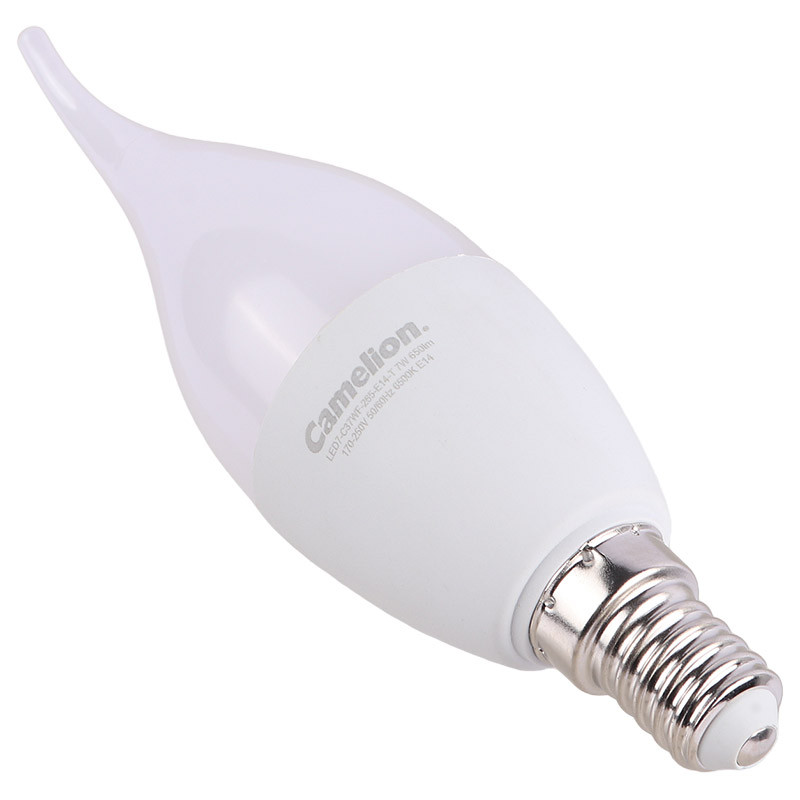 لامپ شمعی LED اشکی مات کملیون Camelion E14 7W — تصویر ۴